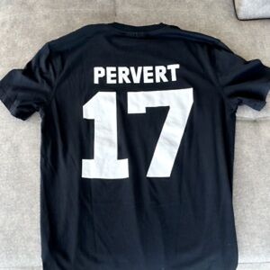 GIVENCHY black men’s t-shirt Pervert 17 graphic on back size small